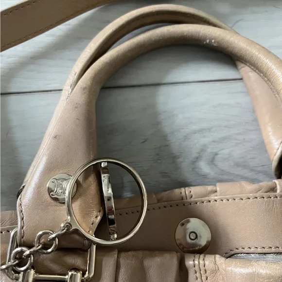 Elegant Tan Leather Women's Bag authentic Celine bag - Picture 5 of 16
